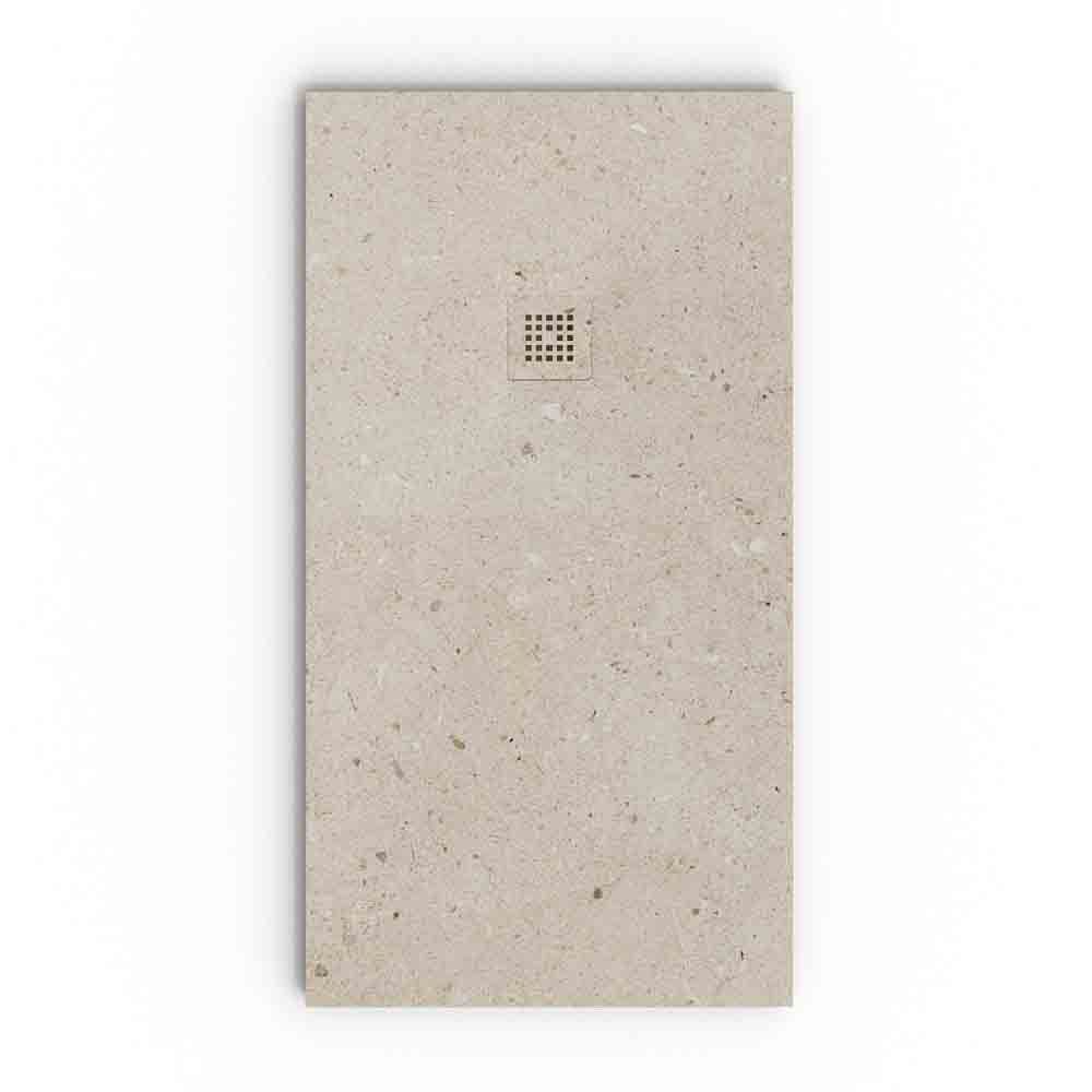 Plato de ducha efecto Resina Terrazo ROSES - antideslizante STONE 3D moderno