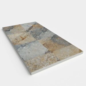 Plato de ducha resina textura pizarra. Efecto en Mármol Mizzi - antideslizante STONE 3D moderno
