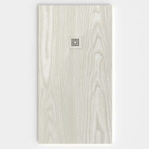 Plato de ducha resina textura pizarra acabado efecto Madera Fresno Taiga - antideslizante STONE 3D moderno