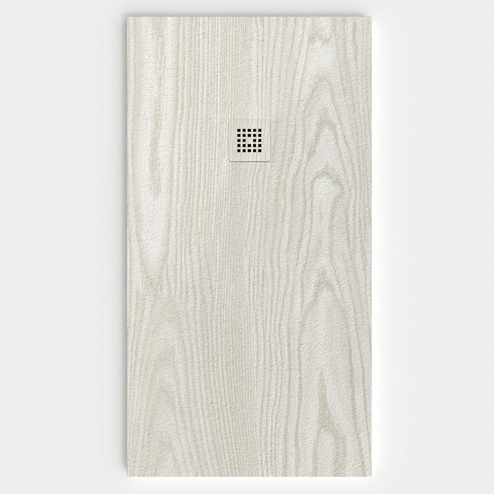 Plato de ducha resina textura pizarra acabado efecto Madera Fresno Taiga - antideslizante STONE 3D moderno