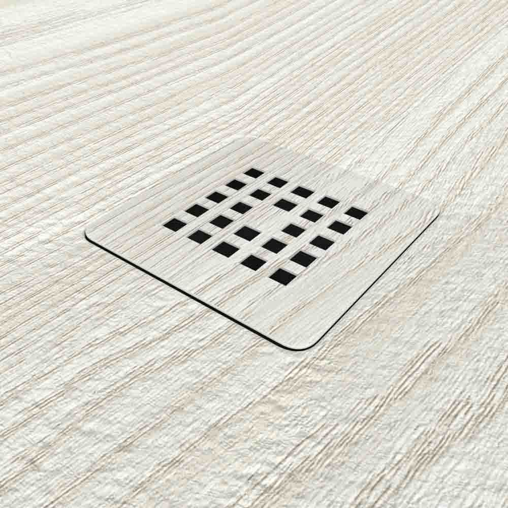 Plato de ducha resina textura pizarra acabado efecto Madera Fresno Taiga - antideslizante STONE 3D moderno - Imagen 3