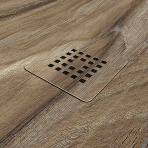 Plato de ducha resina textura pizarra acabado efecto Madera Nogal Somoa - antideslizante STONE 3D moderno