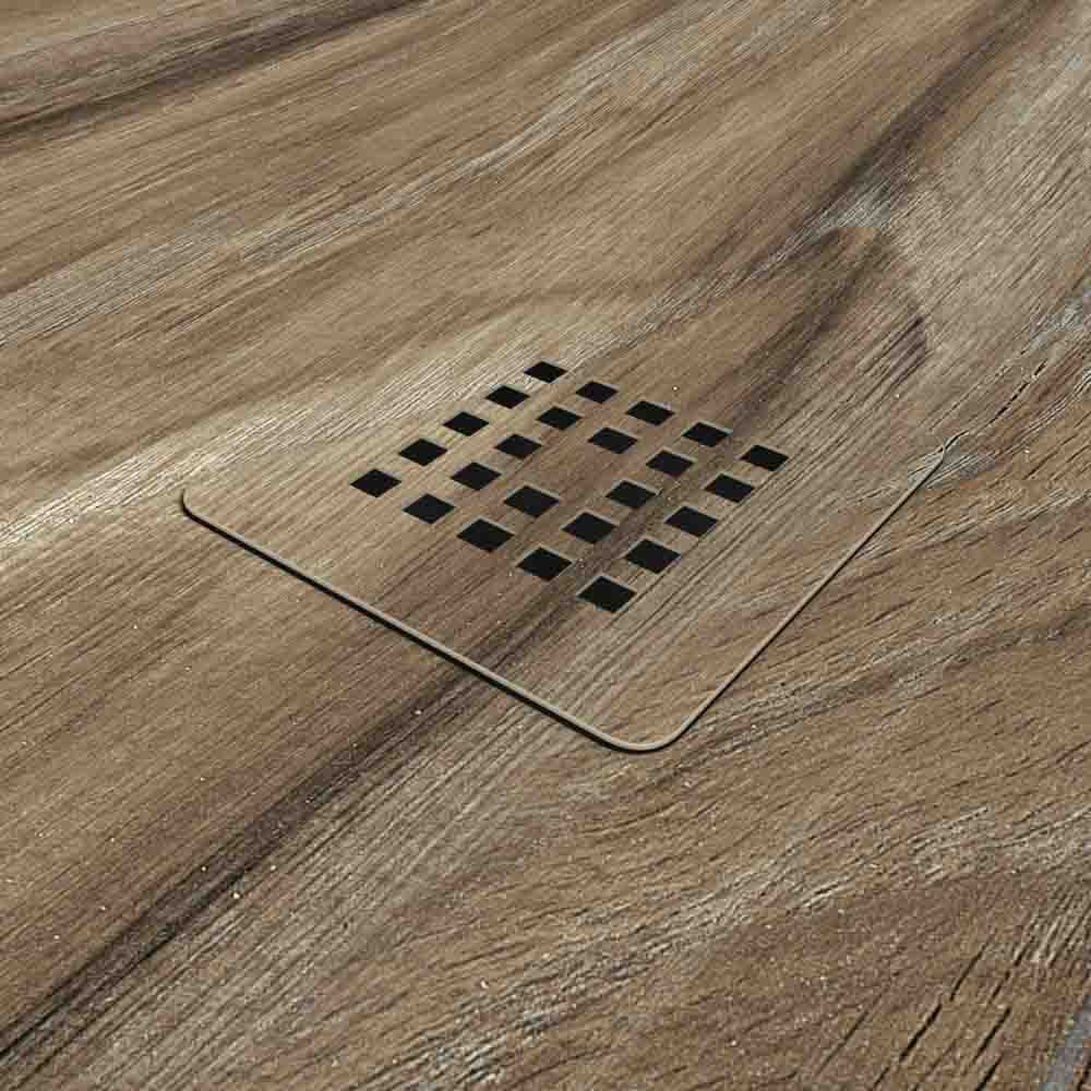 Plato de ducha resina textura pizarra acabado efecto Madera Nogal Somoa - antideslizante STONE 3D moderno - Imagen 3