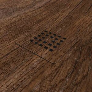 Plato de ducha resina textura pizarra acabado efecto Madera Nogal Walquiria - antideslizante STONE 3D moderno