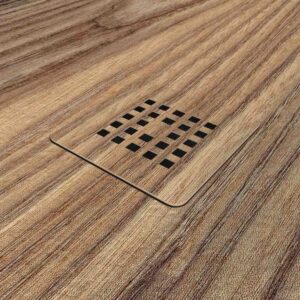 Plato de ducha resina textura pizarra acabado efecto Madera Fresno Estepa - antideslizante STONE 3D moderno