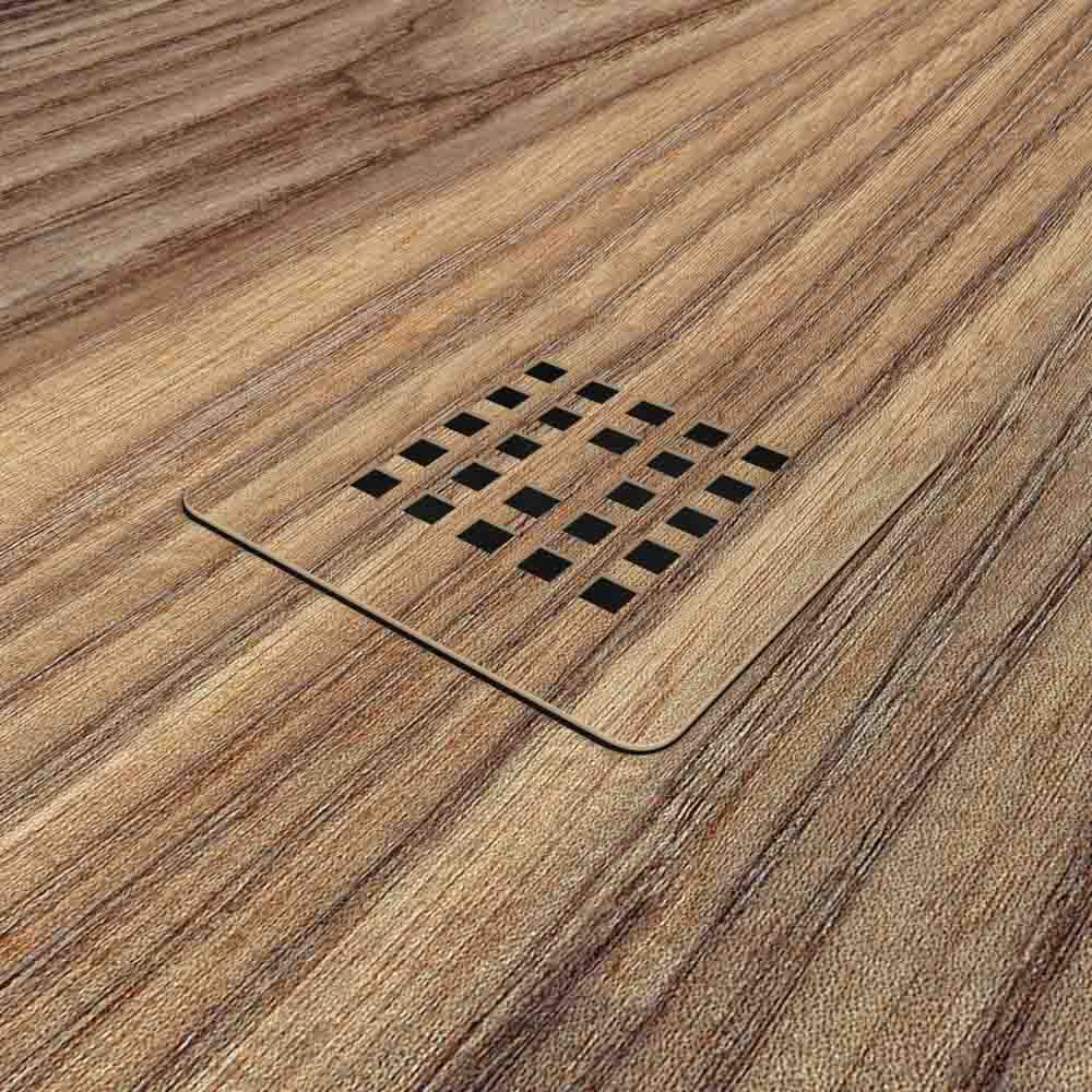 Plato de ducha resina textura pizarra acabado efecto Madera Fresno Estepa - antideslizante STONE 3D moderno - Imagen 3