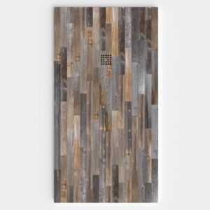 Plato de ducha resina textura pizarra acabado efecto Madera Chamoix - antideslizante STONE 3D moderno