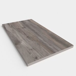 Plato de ducha resina textura pizarra acabado efecto Madera Roble Ceniza - antideslizante STONE 3D moderno