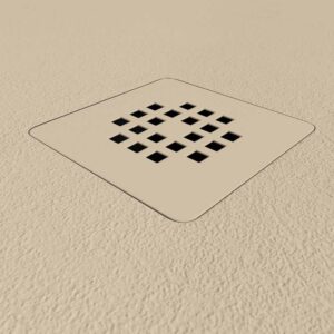 Plato ducha resina Extragrande XXL con textura pizarra y antideslizante CREMA Ral 1013