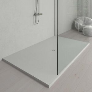 Plato ducha resina Extragrande XXL con textura pizarra y antideslizante ARENA Ral 7035