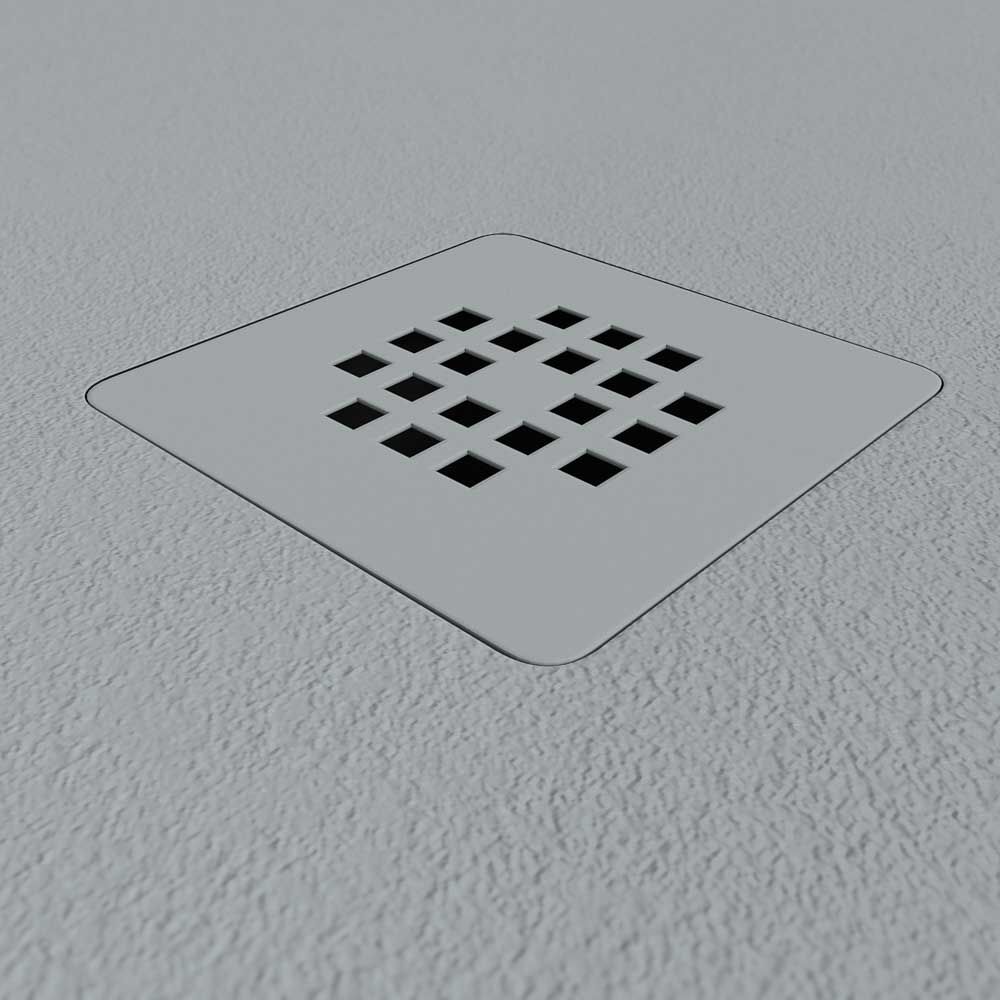 Plato ducha resina Extragrande XXL con textura pizarra y antideslizante GRIS Ral 7040 - Imagen 4