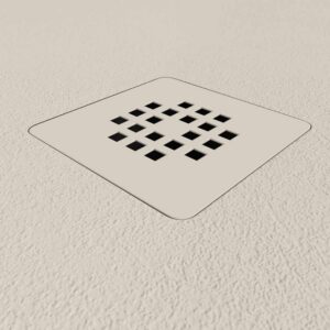 Plato ducha resina Extragrande XXL con textura pizarra y antideslizante BLANCO ROTO Ral 9001