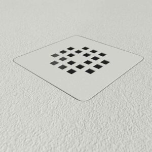 Plato ducha resina Extragrande XXL con textura pizarra y antisdeslizante BLANCO Ral 9003