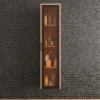 Columna de baño BETA suspendida 1 puerta 175 cm x  35 cm x 22 cm  puerta cristal