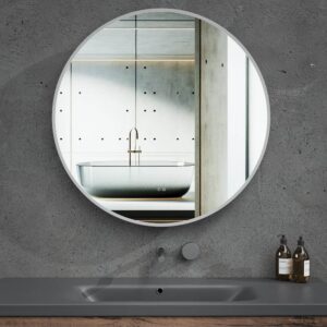 Espejo de baño CLARA redondo con luz ambiental