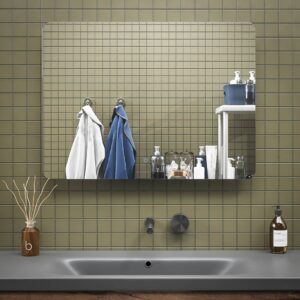 Espejo de baño HYDRA rectangular con luz LED ambiental