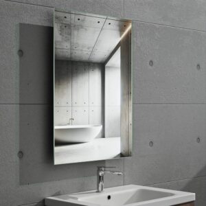 Espejo de baño KAYRA rectangular con luz LED ambiental