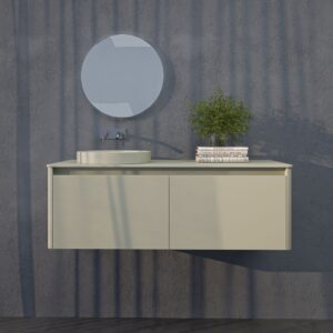 Mueble de baño FUSE suspendido 2 cajones GRIS GUIJARRO