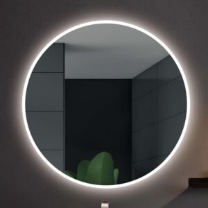 Espejo redondo HAPPY luz led perimetral . Anti-vaho
