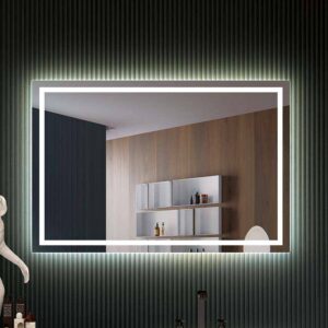 Espejo rectangular GALA luz led perimetral