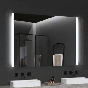 Espejo rectangular ALYA luz led vertical . Anti vaho.