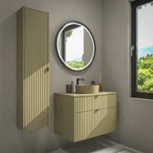 Mueble de baño TREX suspendido 2 cajones VERDE CAÑA