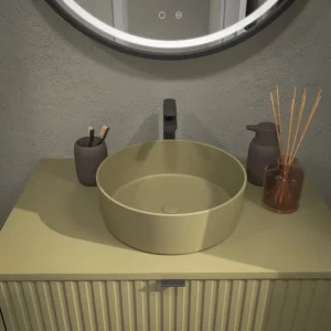 Mueble de baño TREX suspendido 2 cajones VERDE CAÑA