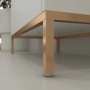 Mueble de baño BLANCA  con patas 2 puertas acabado blanco