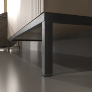 Mueble de baño BLANCA  con patas 3 puertas acabado  moka