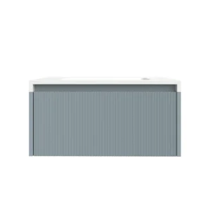 Mueble de baño BINARIO suspendido 1 cajón acabado  GRIS PLATA