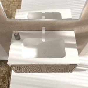 Mueble de baño BINARIO suspendido 1 cajón acabado MOKA