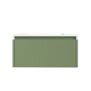 Mueble de baño BINARIO suspendido 1 cajón acabado  VERDE PALIDO