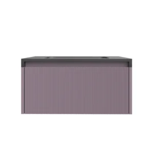 Mueble de baño BINARIO suspendido 1 cajón acabado  VIOLETA PASTEL