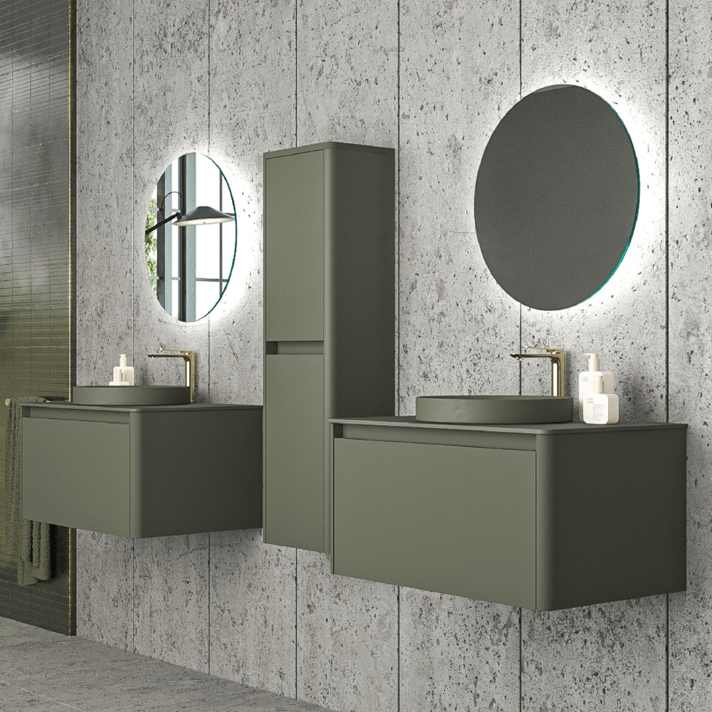 Mueble de baño FUSE suspendido 1 cajón OLIVA - Imagen 6