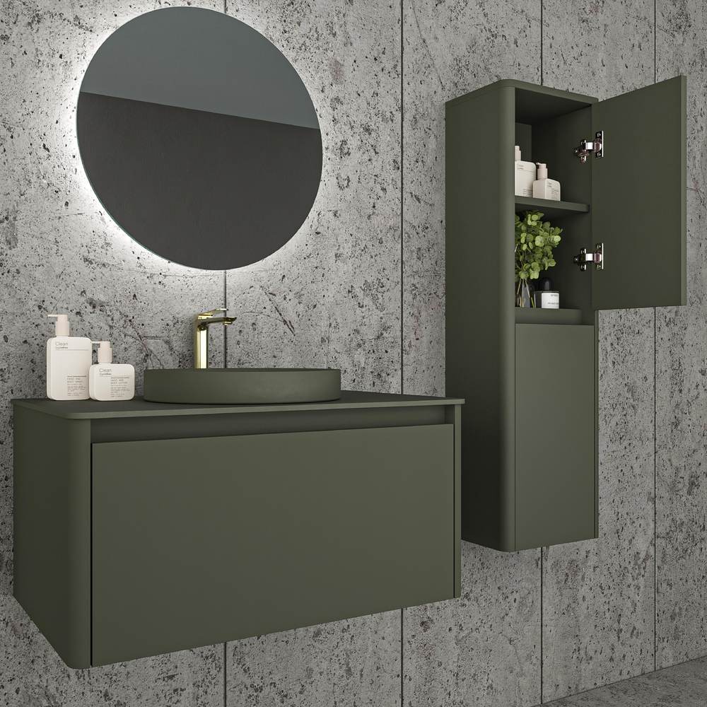 Mueble de baño FUSE suspendido 1 cajón OLIVA - Imagen 5