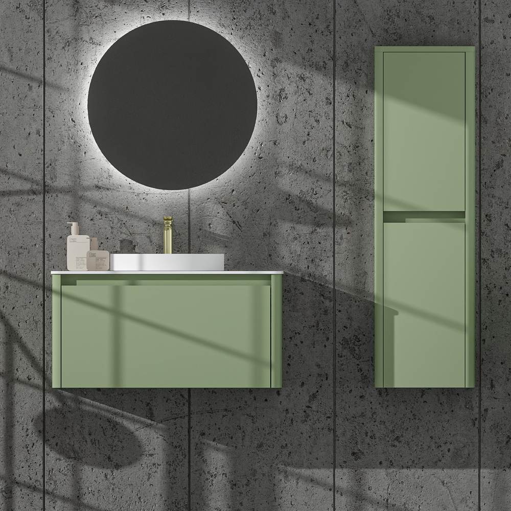 Mueble de baño FUSE suspendido 1 cajón VERDE PALIDO