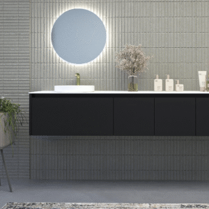 Mueble de baño FUSE suspendido 3 cajones NEGRO