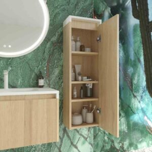 Columna de baño BINARIO  suspendida ROBLE CLARO