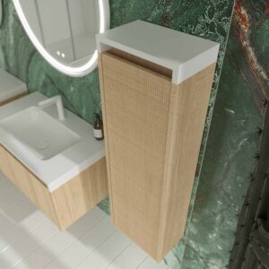 Columna de baño BINARIO  suspendida ROBLE CLARO