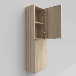 Columna de baño IBERIA suspendida 2 puertas 120 cm x 35 cm x 21 cm acabado ALCATRAZ