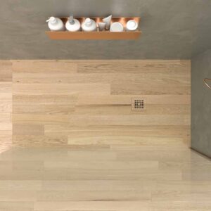 Fijo de ducha mampara ZEN perfil COBRE MATE - Vidrio 10 MM con tratamiento anti-cal incluido