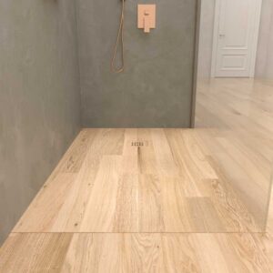 Fijo de ducha mampara ZEN perfil COBRE MATE - Vidrio 10 MM con tratamiento anti-cal incluido