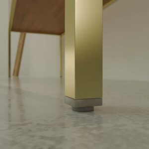 Mueble de baño OPERA con patas 3 puertas con encimera SOLID SURFACE 2 senos RAIZ OLMO