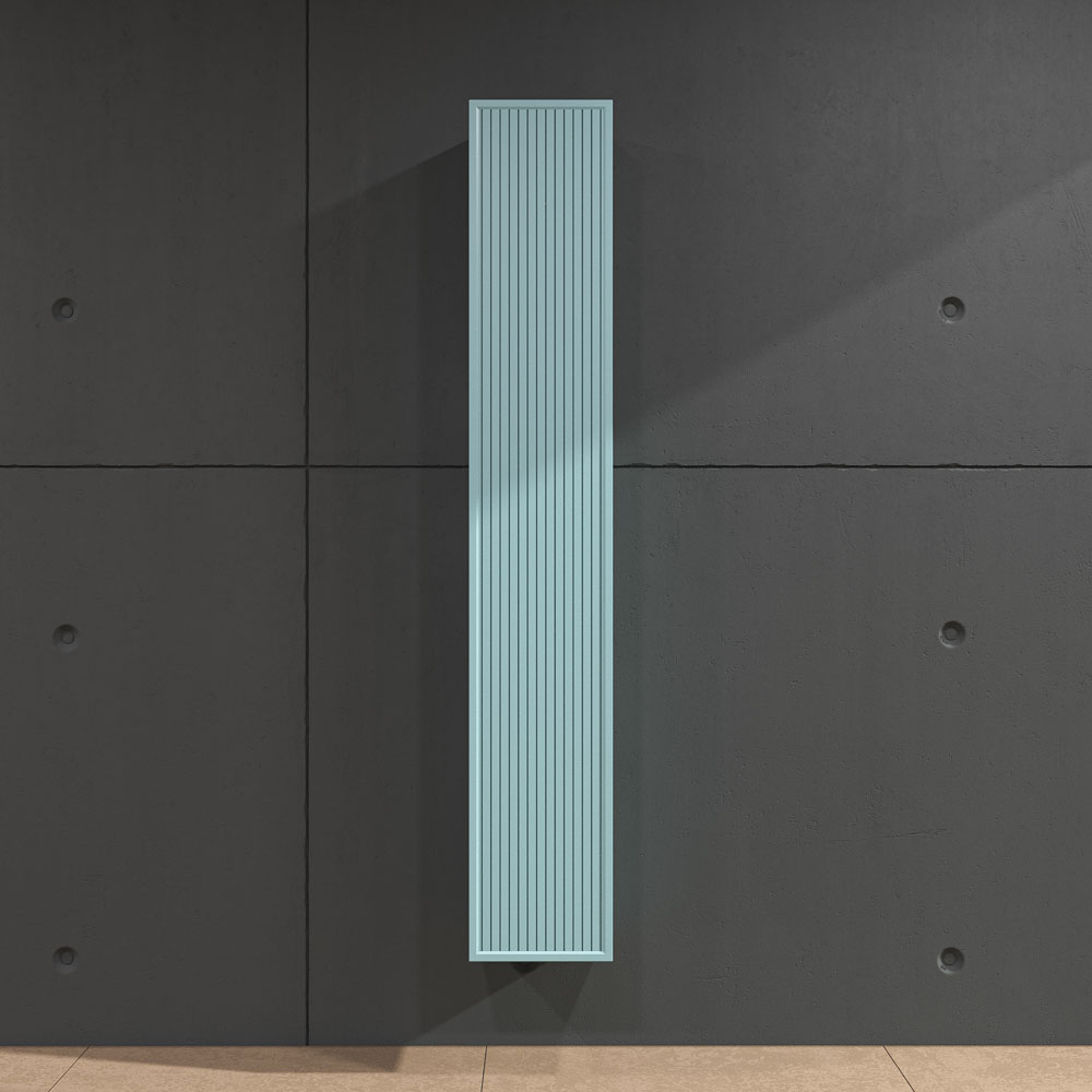 Columna de baño 1 puerta suspendida 170 cm x 35 cm x 25 cm acabado AZUL TURQUESA