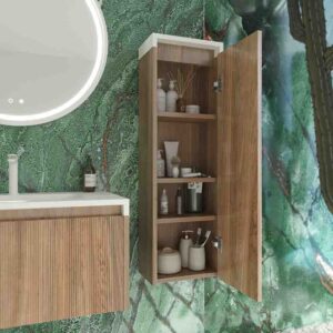 Columna de baño BINARIO  suspendida ROBLE OSCURO