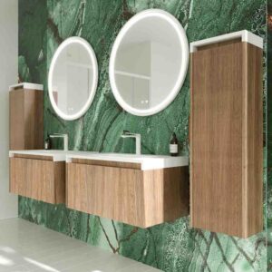 Columna de baño BINARIO  suspendida ROBLE OSCURO
