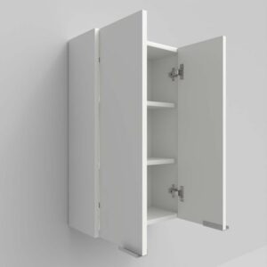 Columna de baño IBERIA suspendida 2 puertas 80 cm x 50 cm x 21 cm acabado BLANCO