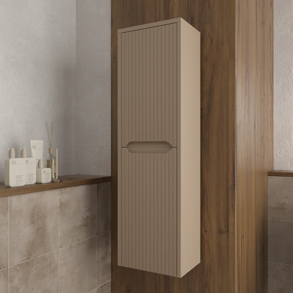 Columna de baño TOSCANA suspendida 2 puertas 120 cm x 35 cm x 21 cm squadratto - Imagen 2