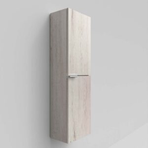 Columna de baño IBERIA suspendida 2 puertas 120 cm x 35 cm x 21 cm acabado ROBLE MOZART