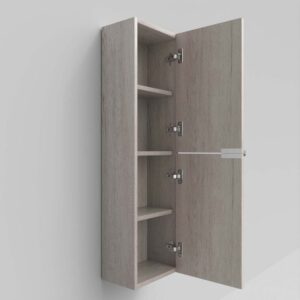 Columna de baño IBERIA suspendida 2 puertas 120 cm x 35 cm x 21 cm acabado ROBLE MOZART